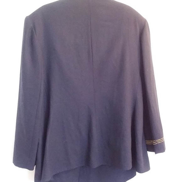 Bicci Navy Blue Wool Jacket and Skirt - Picture 7 of 8